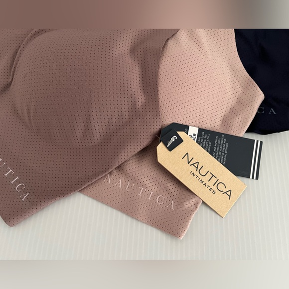 Nautica No Show Support Smooth Silky Perforated Laser Cut Tech Sealed 3pc Bras - Picture 2 of 12